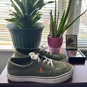 Polo by Ralph Lauren Men's Olive Green Sneakers